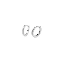 Pendientes PdPaola White Mini Plata Baño Rodio AR02-134-U