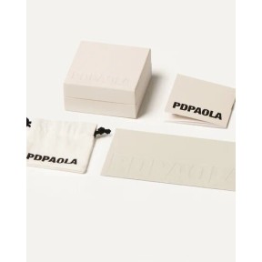 Pendientes PdPaola White Mini Plata Baño Rodio AR02-134-U 2