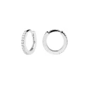 Pendientes PdPaola White Mini Plata Baño Rodio AR02-134-U