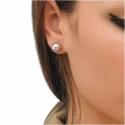 Pendientes Majorica Mujer Plata y Perla Gris 10mm 00326.06.2.000.701.1