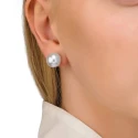 Pendientes Majorica Mujer Plata Baño Oro y Perla 12 mm 00328.01.1.000.701.1