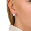 Pendientes Majorica Mujer Plata y Perla 10 mm 00326.01.2.000.701.1