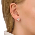 Pendientes Majorica Mujer Plata y Perla 8 mm 00324.01.2.000.701.1