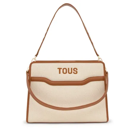 Bolso Shopper TOUS Audree Canvas Camel Mediano 2002286952