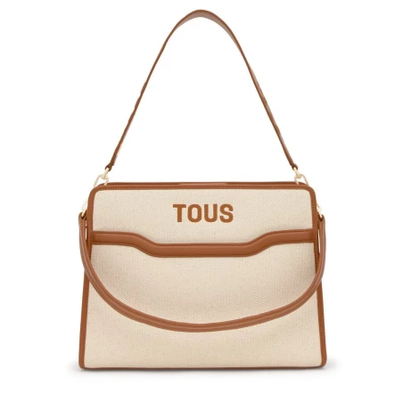 Bolso Shopper TOUS Audree Canvas Camel Mediano 2002286952