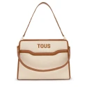 Bolso Shopper TOUS Audree Canvas Camel Mediano 2002286952