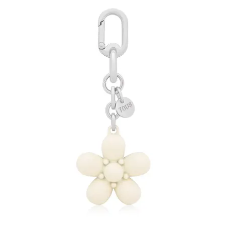 Llavero TOUS Puffed Daisy Flower Beige 2002286601