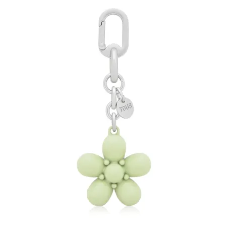 Llavero TOUS Puffed Daisy Flower Verde Palo 2002286639