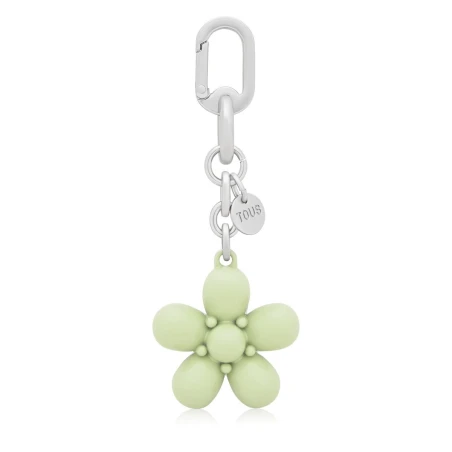 Llavero TOUS Puffed Daisy Flower Verde Palo 2002286639