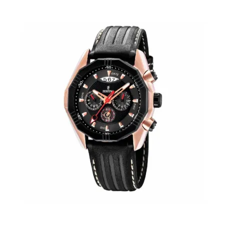 Reloj Festina Negro y Rosado Cronógrafo Hombre F16384/3