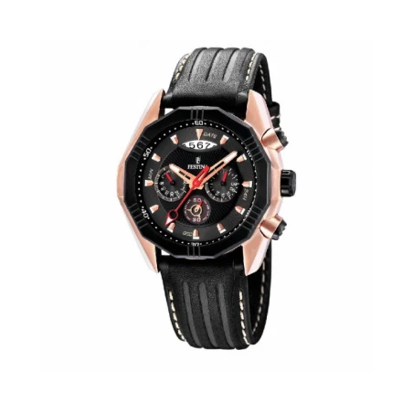 Reloj Festina Negro y Rosado Cronógrafo Hombre F16384/3
