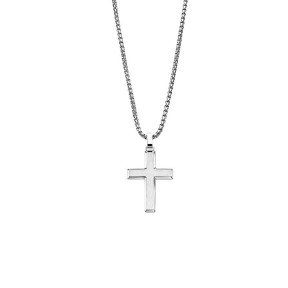 Gargantilla Lotus Style Cruz lisa Acero Hombre LS2453-1/1