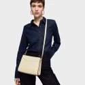 Bolso Shopper TOUS Audree Saffiano Beige Pequeño 2002287004