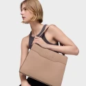 Bolso Shopper TOUS Audree Saffiano Topo Mediano 2002286345