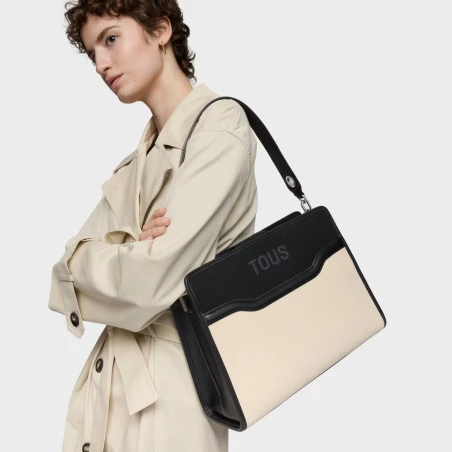 Bolso Shopper TOUS Audree Canvas Negro Mediano 2002287951