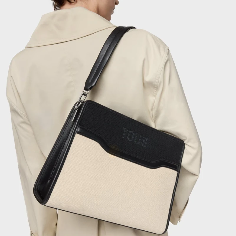 Bolso Shopper TOUS Audree Canvas Negro Mediano 2002287951