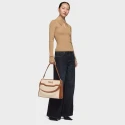 Bolso Shopper TOUS Audree Canvas Camel Mediano 2002286952