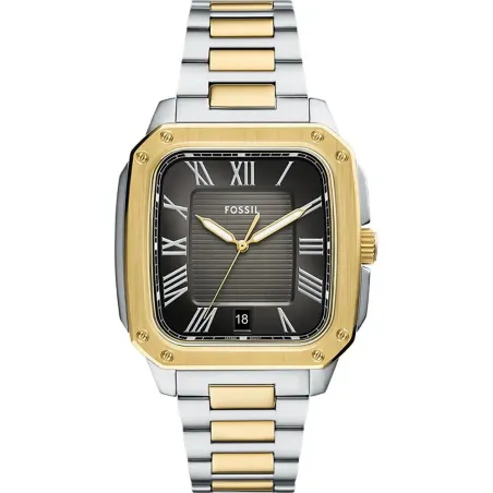 Reloj Fossil Crosby Plateado, Dorado y Negro Analógico Hombre FS6123