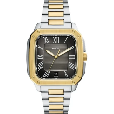 Reloj Fossil Crosby Plateado, Dorado y Negro Analógico Hombre FS6123
