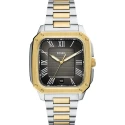 Reloj Fossil Crosby Plateado, Dorado y Negro Analógico Hombre FS6123