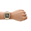 Reloj Fossil Crosby Plateado, Dorado y Negro Analógico Hombre FS6123