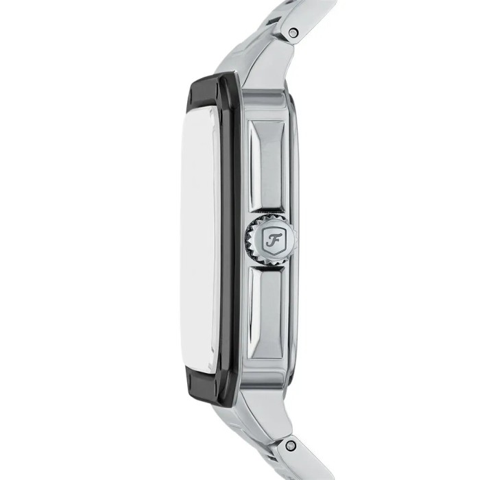 Reloj Fossil Crosby Plateado y Negro Analógico...