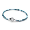 Pulsera Pandora Cadena Caja Cordón Azul 593816C01
