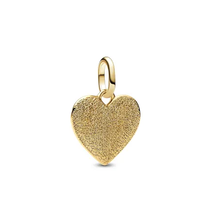 Charm Medallón Grabable Pandora Corazón Baño Oro 763824C00
