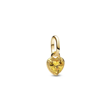 Charm Mini Colgante Pandora Me Corazón Baño Oro 763862C01