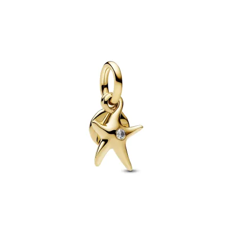 Charm Colgante Doble Estrella de Mar Baño Oro 763892C01