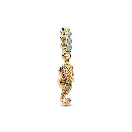 Charm Colgante Pandora Caballito de Mar Baño Oro 763895C01