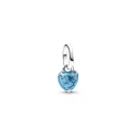 Charm Mini Colgante Pandora Me Corazón Turquesa Plata 793827C01