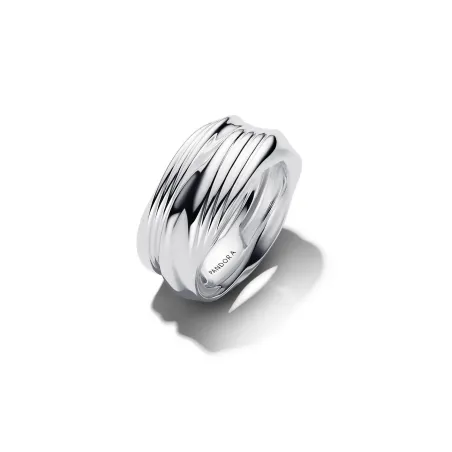 Anillo Doble Pandora Entrelazado Plata 193890C00