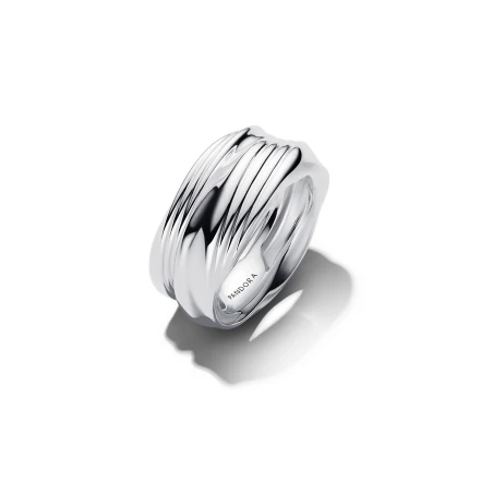 Anillo Doble Pandora Entrelazado Plata 193890C00