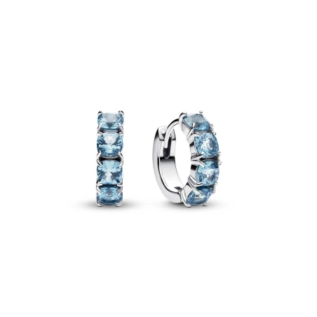Pendientes Pandora Aro Azul Claro 293851C01