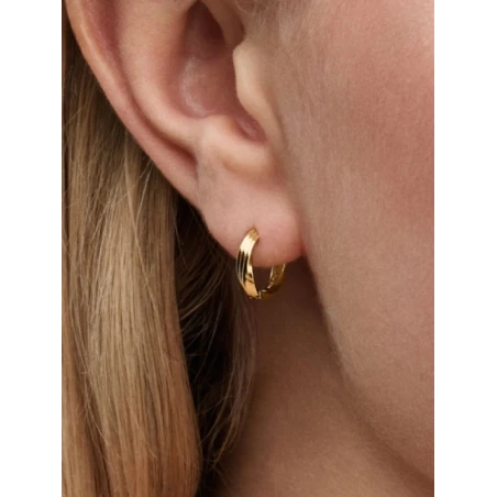 Pendientes Pandora Essence Abrazo Entrelazado Baño Oro 263871C00
