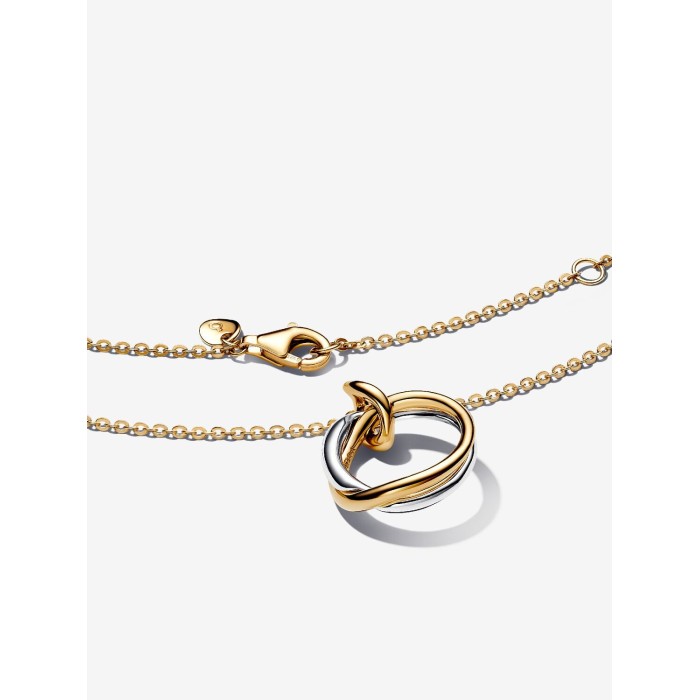 Gargantilla Pandora Forma Orgánica en Dos Tonos...