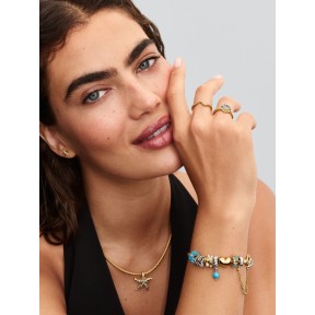 Pendientes Pandora Estrella de Mar Baño Oro 263820C01 2