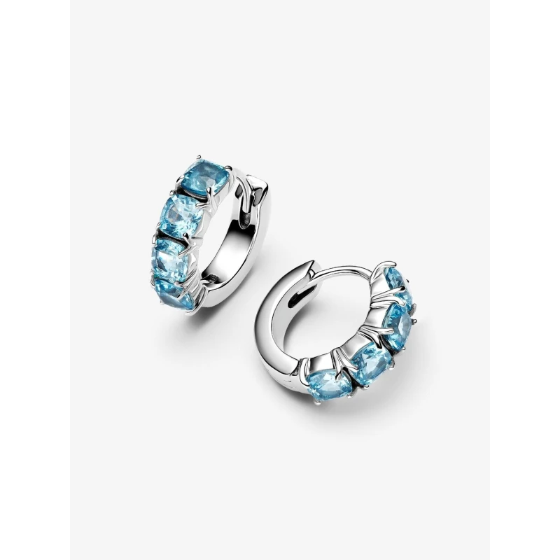 Pendientes Pandora Aro Azul Claro 293851C01