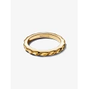 Anillo Pandora Banda Ondulada Baño Oro 163885C00