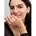 Anillo Pandora Banda Ondulada Baño Oro 163885C00