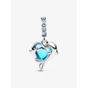 Charm Colgante Pandora Delfines Cristal Murano Azul 793924C01