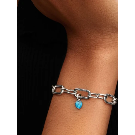 Charm Mini Colgante Pandora Me Corazón Turquesa Plata 793827C01