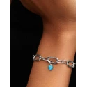 Charm Mini Colgante Pandora Me Corazón Turquesa Plata 793827C01