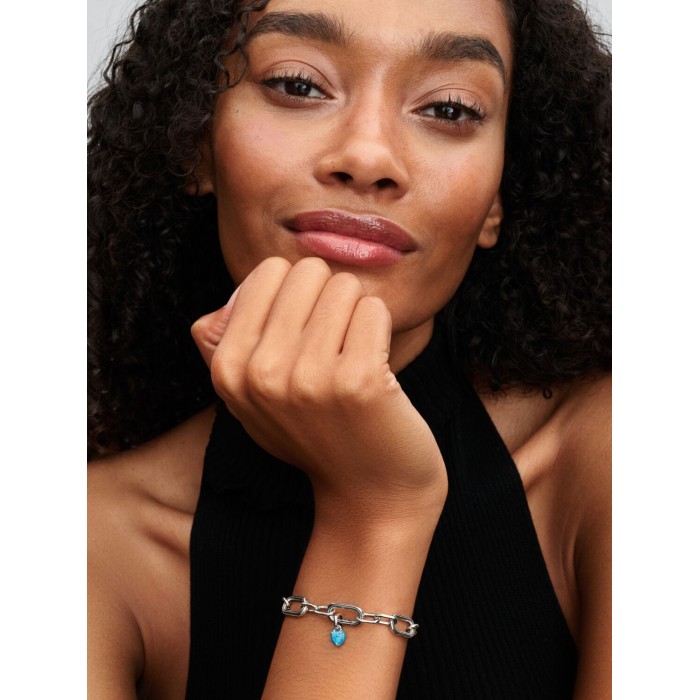 Charm Mini Colgante Pandora Me Corazón Turquesa...