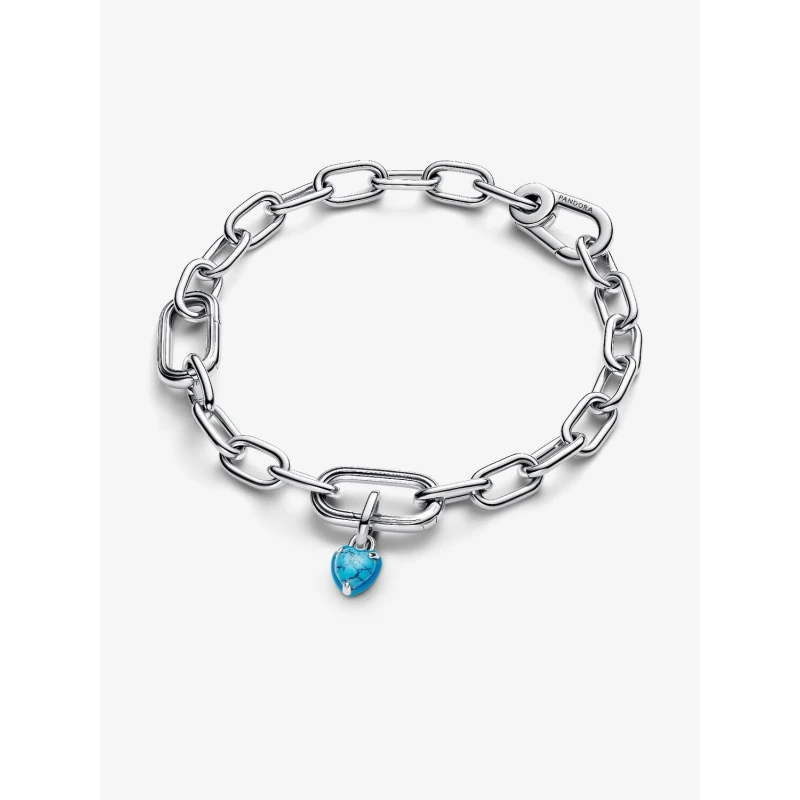 Charm Mini Colgante Pandora Me Corazón Turquesa Plata 793827C01