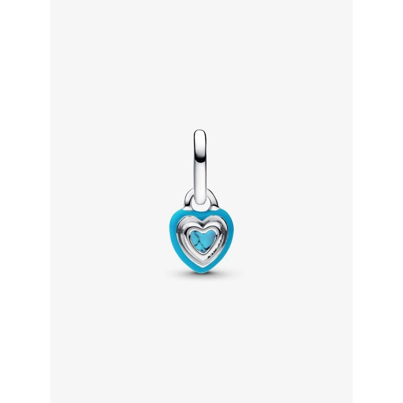 Charm Mini Colgante Pandora Me Corazón Turquesa Plata 793827C01