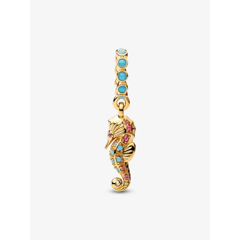 Charm Colgante Pandora Caballito de Mar Baño Oro 763895C01