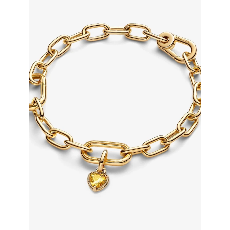 Charm Mini Colgante Pandora Me Corazón Baño Oro 763862C01