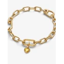 Charm Mini Colgante Pandora Me Corazón Baño Oro 763862C01